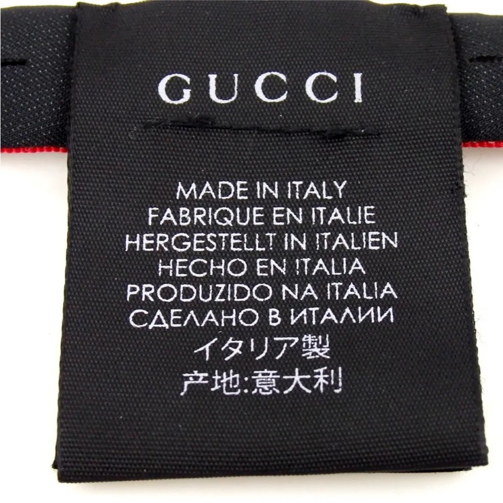 Gucci Red, White, and Blue Striped Bow Choker - Picture 7 of 9
